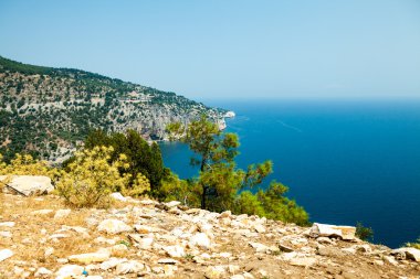 Thassos island - beautiful greek landscape  clipart
