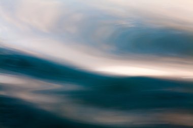 Su doku ve renk soyut kompozisyonu