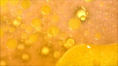 yağ, su ve mürekkep için güzel bir soyut karıştırma 