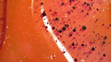 yağ, su ve mürekkep için güzel bir soyut karıştırma 