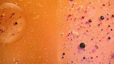 yağ, su ve mürekkep için güzel bir soyut karıştırma 