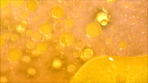 Olio Acqua Inchiostro Una Bella Miscela Astratta — Video Stock