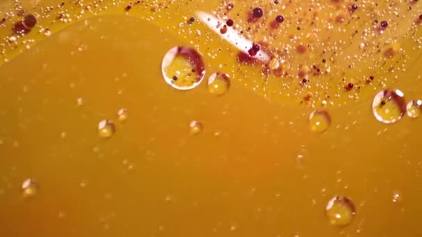 Olio Acqua Inchiostro Una Bella Miscela Astratta — Video Stock