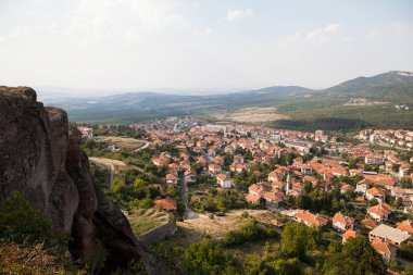 Belogradchik cliff kayalar ve eski Kaleto kale, Bulgaristan