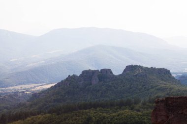 Belogradchik cliff kayalar ve eski Kaleto kale, Bulgaristan