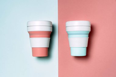 renkli kahve bardağı.