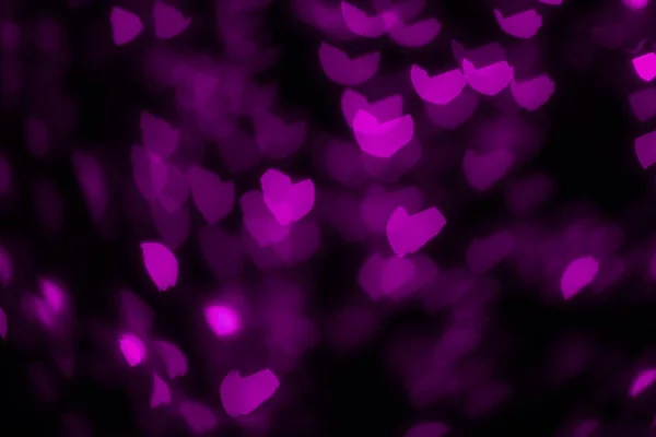 Defocused lights in the shape of hearts. — 스톡 사진