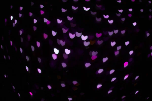 Defocused lights in the shape of hearts. — 스톡 사진