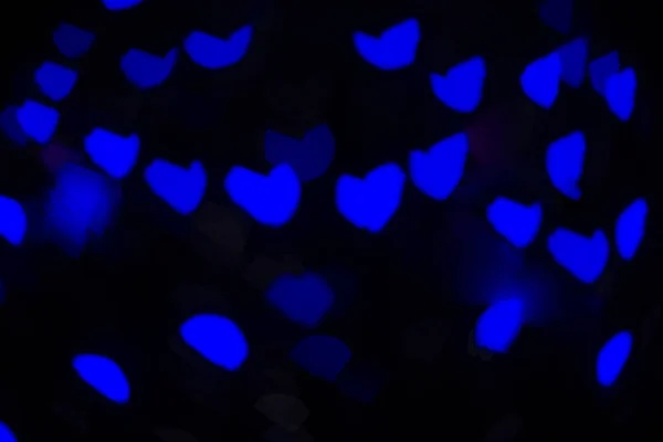 Defocused lights in the shape of hearts. — 스톡 사진