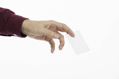 Erkek el ile kartvizit