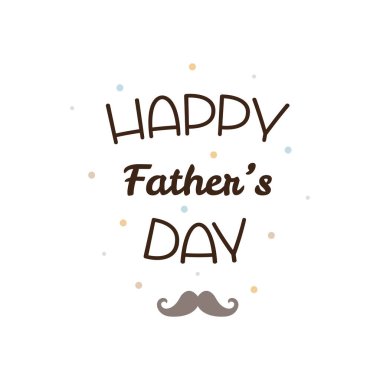 Babalar Günün kutlu olsun. Vektör illüstrasyonu.