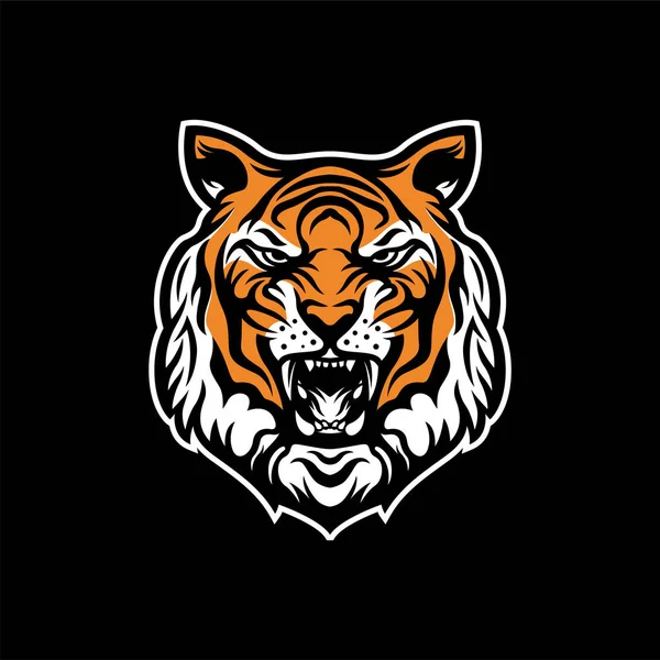 Tiger Vector Logo Template Lion Sport Gaming Mascot Logo Template — Stock Vector