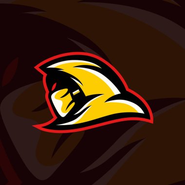Karanlık ölüm meleği esport oyun logosu şablonu - Vektör