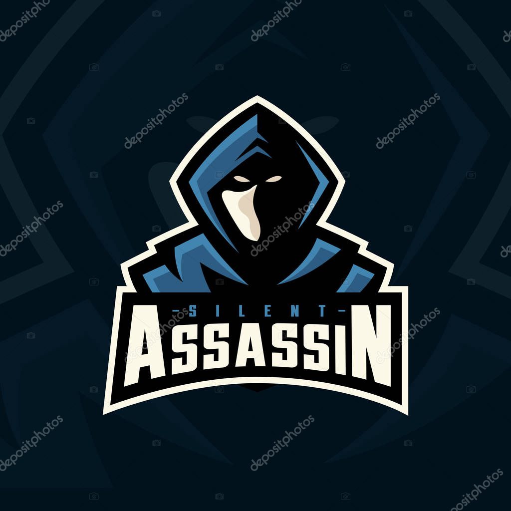 Gamer mascot logo design vector. Gamer illustration for sport team. Badge ninja esport logo