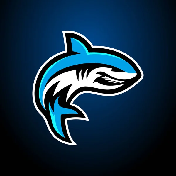 Shark Esport Logo for Gaming Stock Vector - Illustration of badge