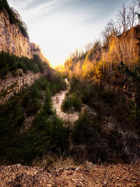 Mines of Spain in Dubuque Iowa at sunrise — Stock Photo, Image