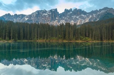 Carezza Lake, Dolomites, İtalya