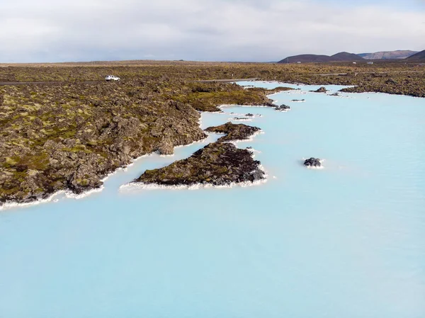 Slavná modrá laguna u Reykjavíku, Island — Stock fotografie