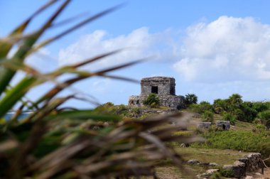 Meksika 'daki harabelerin muhteşem manzarası.