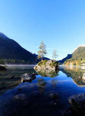 Bavyera 'daki Hintersee' de gün doğumu
