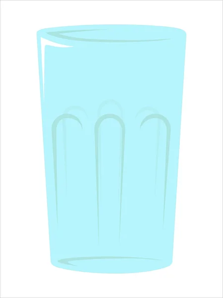 Egy Illusztrált Üres Vízüveg — Stock Fotó