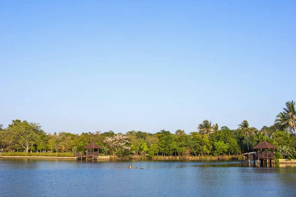 İnsanlar Sri Nakhon Khuean Khan Park, Kachao, Bang Tayland'da at binme