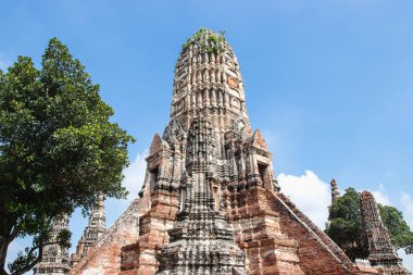 Wat Chaiwatthanaram 'daki Pagoda Ayutthaya' nın en etkileyici tapınakları.