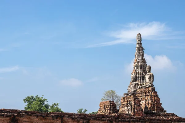 Wat Chaiwatthanaram храм из самых впечатляющих храмов Аюттхая. — стоковое фото