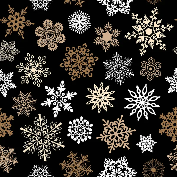 雪花无缝模式为圣诞包装、 纺织品、 壁纸矢量图. — 图库矢量图片