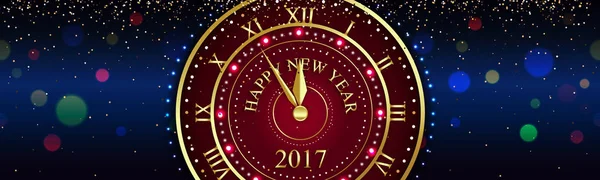 Happy  New Year  banner — Stock Vector