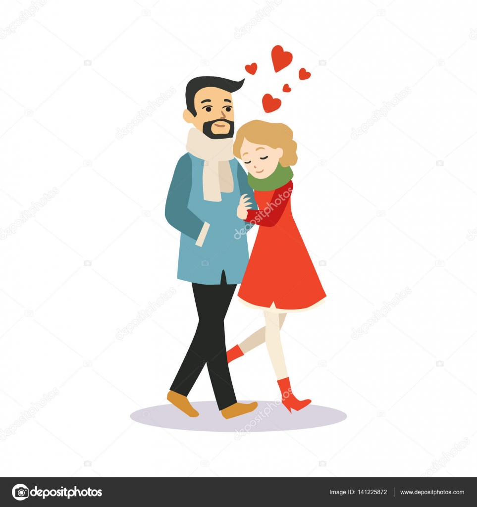 Lovers couple cartoon vector illustration Stock Vector Image by ©VectorGift  #141225872