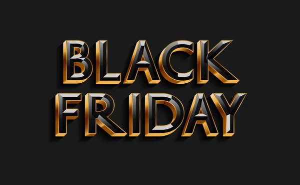 Black Friday Text Design für Banner, Poster. Vektorillustration lizenzfreie Stockvektoren