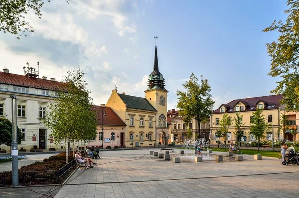 Skawina Pologne Août 2107 Vieille Mairie Sur Marché Skawina Town — Photo