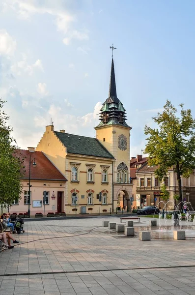 Skawina Polsko Srpna 2107 Stará Radnice Trhu Městě Skawina Polsko — Stock fotografie