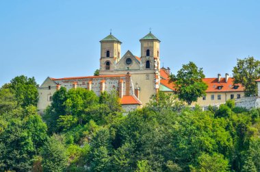 Beautiful historic monastery. Benedictine abbey in Tyniec near Krakow, Poland.