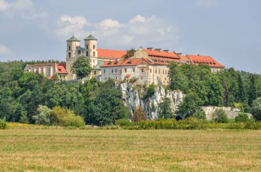 Beautiful historic monastery. Benedictine abbey in Tyniec near Krakow, Poland.