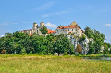 Beautiful historic monastery. Benedictine abbey in Tyniec near Krakow, Poland.