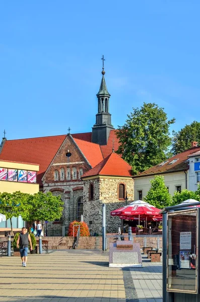 Chrzanow Polsko Srpna 2017 Trh Centru Města Chrzanow Polsko — Stock fotografie