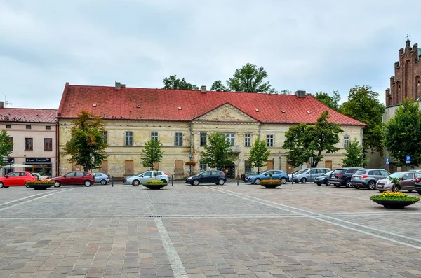 Olkusz Polen August 2017 Schöner Markt Olkusz Stadt Polen — Stockfoto