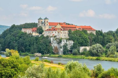 Beautiful historic monastery. Benedictine abbey in Tyniec near Krakow, Poland.