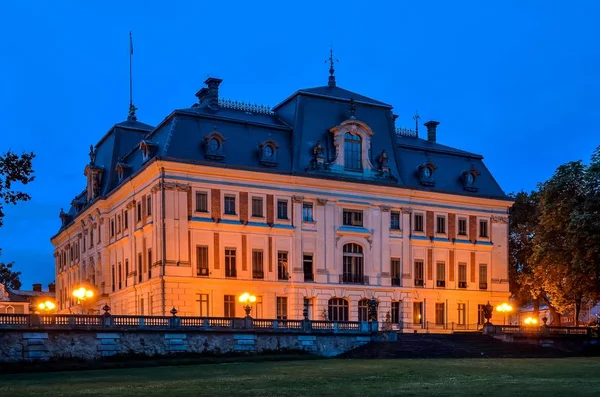 Castle in Pszczyna town in Poland. Beautiful antique neo baroque castle.