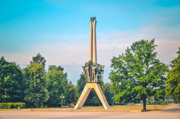 Tychy Poland July 2017 Icon Tychy City Poland Monument Struggle — Stock Photo, Image