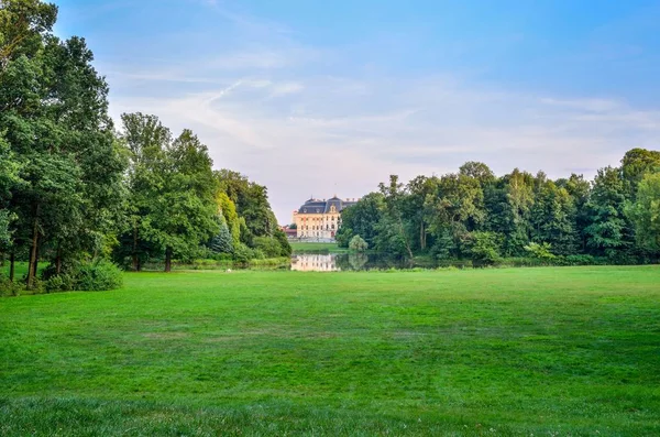 Castle in Pszczyna town in Poland. Beautiful antique neo baroque castle.