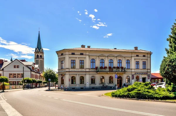 Wilamowice Polen Augustus 2017 Markt Het Prachtige Stadje Wilamowice Klein — Stockfoto