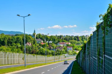 Bielsko-Biala, Polonya - 13 Mayıs 2018: Polonya 'daki Bielsko-Biala şehri.