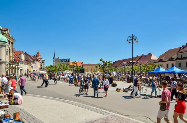 Pszczyna Polen Mei 2018 Antiekmarkt Een Prachtige Historische Markt Pszczyna — Stockfoto
