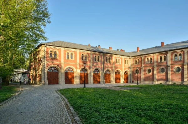 Pszczyna Polen April 2018 Vorstallen Het Kasteel Museum Pszczyna Polen — Stockfoto