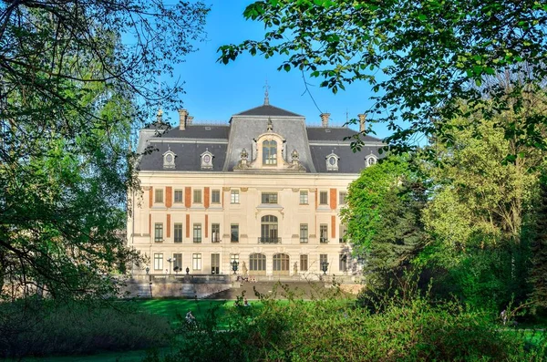 Schloss Der Stadt Pszczyna Polen Schöne Antike Neobarocke Burg — Stockfoto