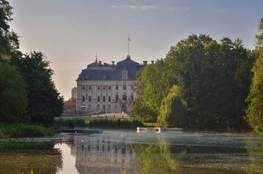 Castle in Pszczyna town in Poland. Beautiful antique neo baroque castle.