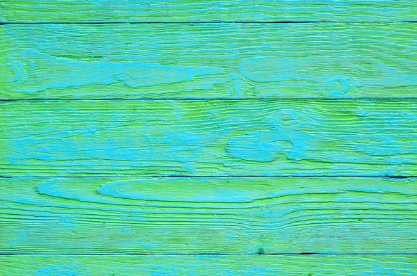 Wooden Background Texture Creatively Painted Green Blue Boards — Stock Photo, Image